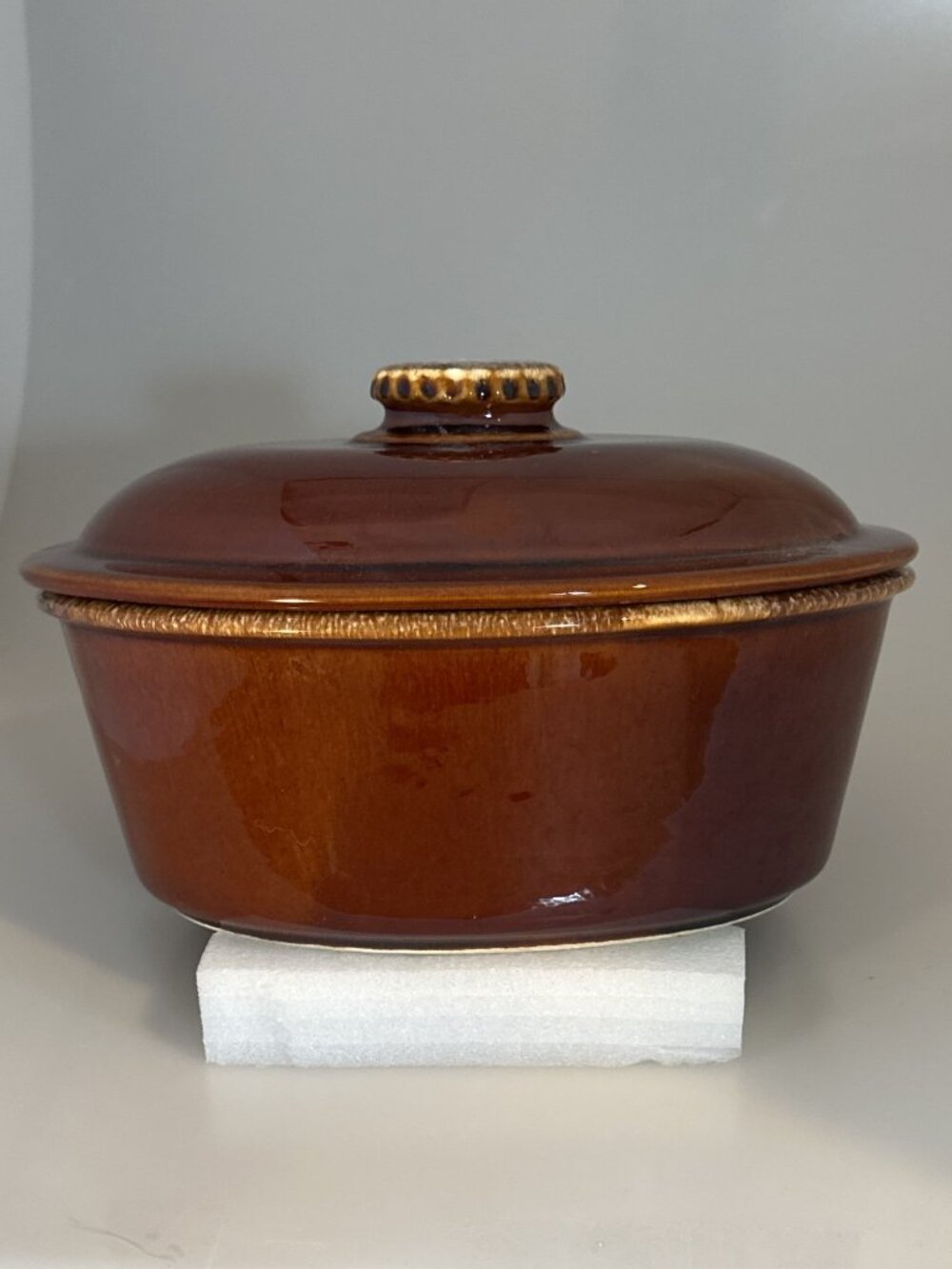 Vintage Hull Oven Proof Casserole Serving Bowl with Lid